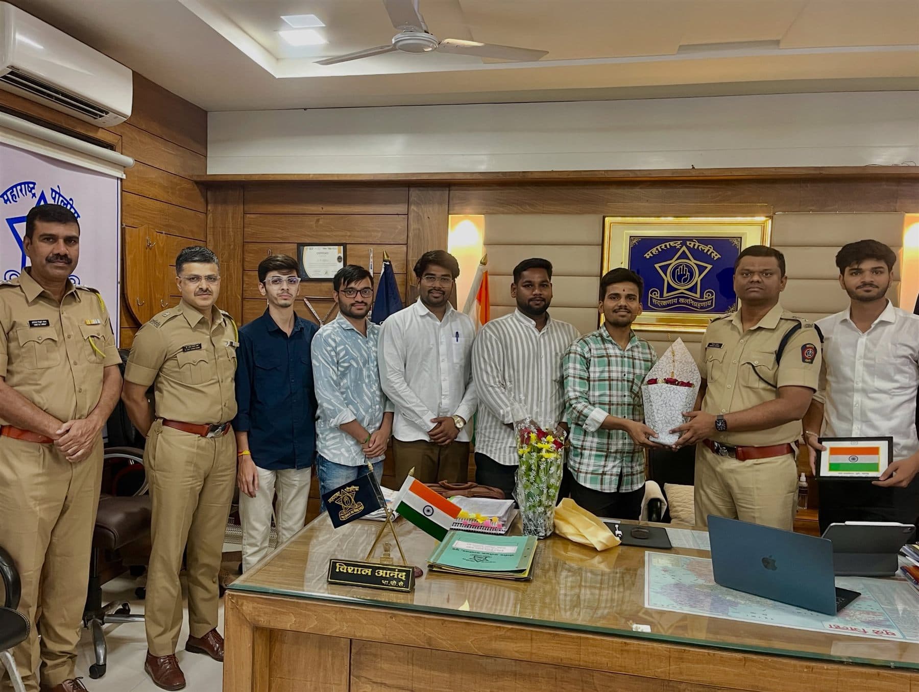 The Dhule division received by the Superintendent of Police