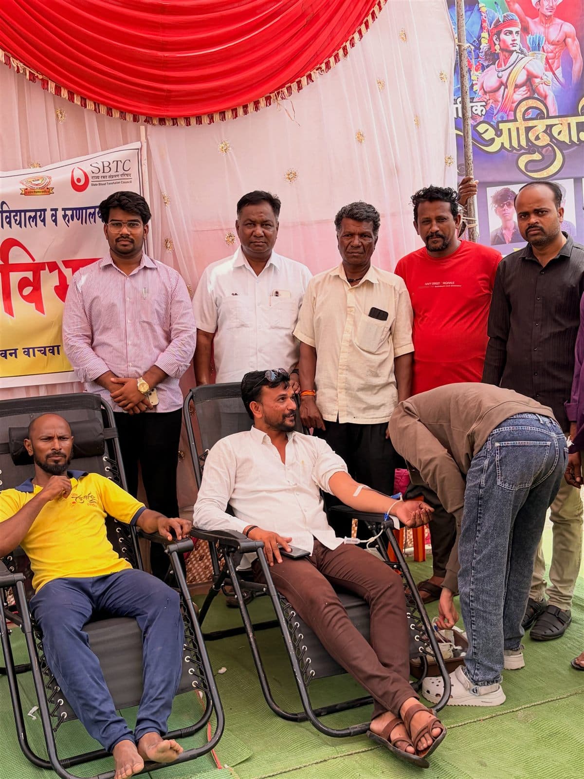 Blood-donation camp at Laling, August 2026